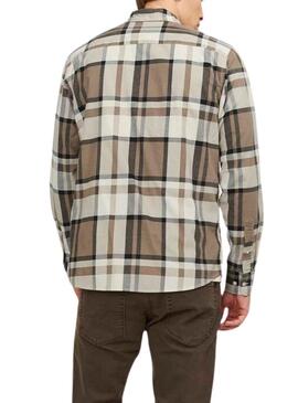 Camisa Jack and Jones Blubrook Cuadros Marrón