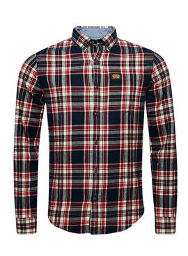 Camisa Superdry Cotton Lumberjack Marino Hombre