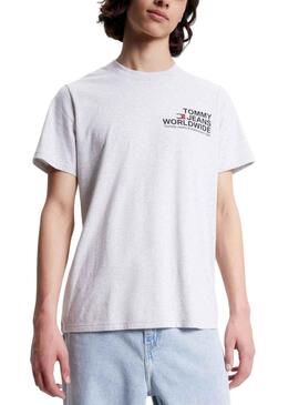 Camiseta Tommy Jeans Entry Concert Gris Hombre