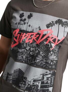 Camiseta Superdry Photographic Skate Marrón Hombre