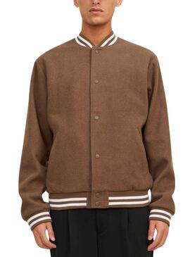 Chaqueta Jack and Jones Zac Bomber Marrón Hombre