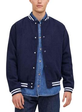 Chaqueta Jack and Jones Zac Bomber Marino Hombre