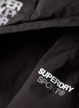 Chaqueta Superdry Longline Puffer Negro Mujer