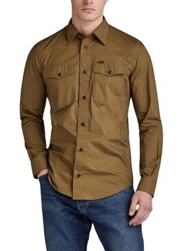 Camisa G-Star Marine Slim Verde para Hombre