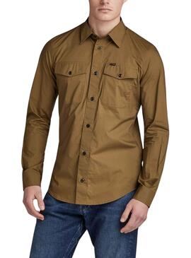 Camisa G-Star Marine Slim Verde para Hombre