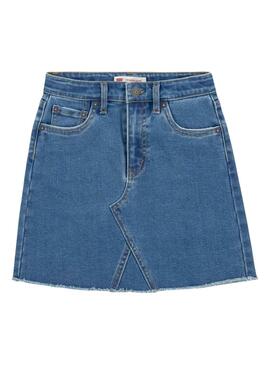 Falda Vaquera Levis High Rise Azul Para Niña