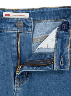 Falda Vaquera Levis High Rise Azul Para Niña