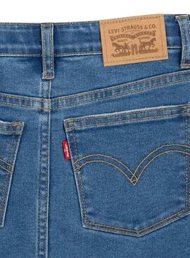 Falda Vaquera Levis High Rise Azul Para Niña