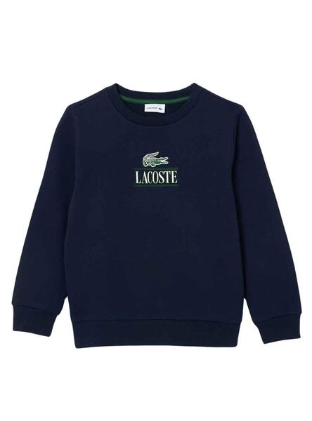 Sudadera Lacoste Emblematico Marino Para Niño