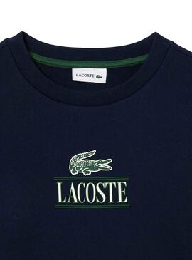 Sudadera Lacoste Emblematico Marino Para Niño