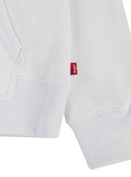 Sudadera Levis Logo Pullover Blanco Niño