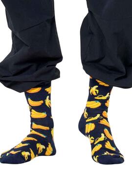 Calcetines Happy Socks Banana Negros para Hombre