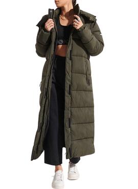 Chaqueta Superdry Touchline Padded Verde Mujer