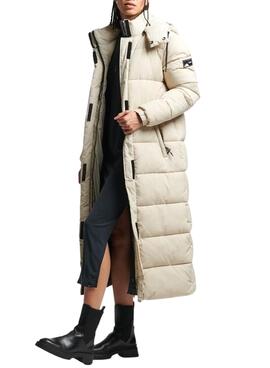 Abrigo Superdry Touchline Padded Beige para Mujer