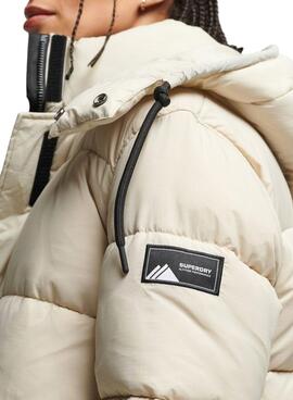 Abrigo Superdry Touchline Padded Beige para Mujer