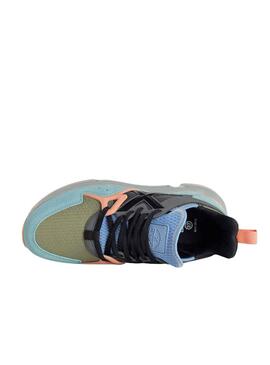 Zapatillas Munich Clik Azul y Gris Para Mujer
