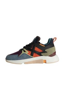 Zapatillas Munich Clik Negro Rojo Mujer Hombre