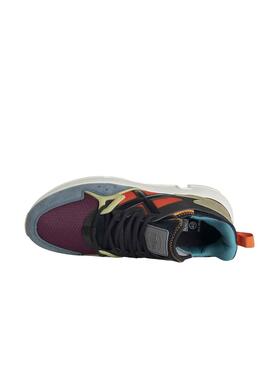Zapatillas Munich Clik Negro Rojo Mujer Hombre