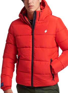 Chaqueta Superdry Sports Puffer para Hombre Rojo