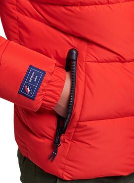 Chaqueta Superdry Sports Puffer para Hombre Rojo