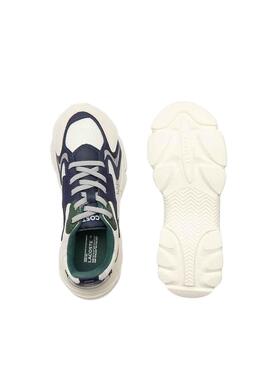 Zapatillas Lacoste L003 Blanco y Marino Kids