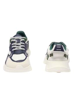 Zapatillas Lacoste L003 Blanco y Marino Kids