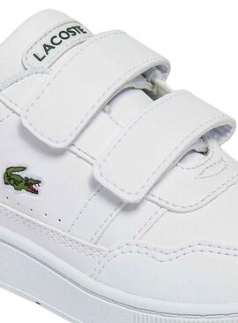 Zapatillas Lacoste T-Clip Blanco Para Niños