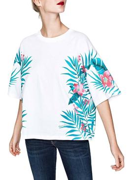 Camiseta Pepe Jeans Laurel Blanca Mujer