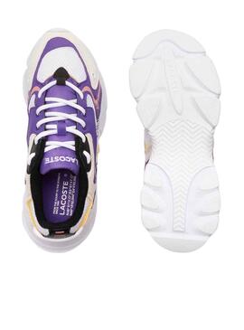 Zapatillas Lacoste L003 Morado Para Niño Niña