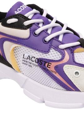 Zapatillas Lacoste L003 Morado Para Niño Niña