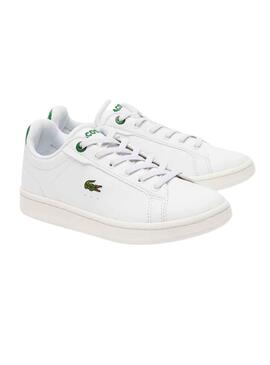 Zapatillas Lacoste Carnaby Pro Blanco Verde Kids