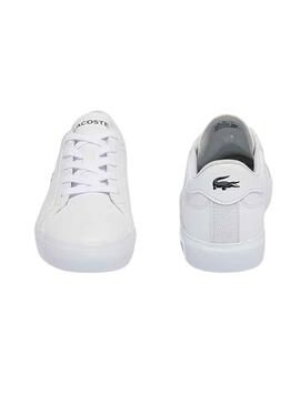 Zapatillas Lacoste Powercourt Blanco Niño Niña