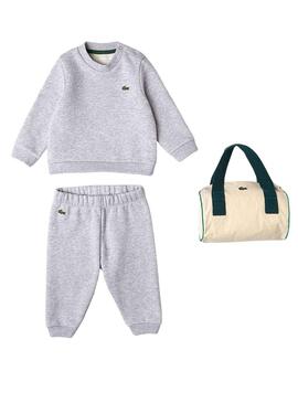 Chándal Lacoste Pyjama Gris Para Bebé