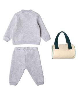 Chándal Lacoste Pyjama Gris Para Bebé