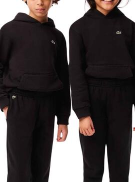 Pantalón Lacoste Chándal Ecologico Negro Niño Niña