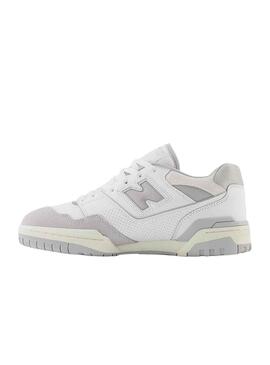 Zapatillas New Balance BB550 Blanco y Gris 