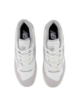 Zapatillas New Balance BB550 Blanco y Gris 