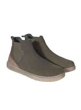 Botines Walk In Pitas Enol Verde Kaki Para Hombre