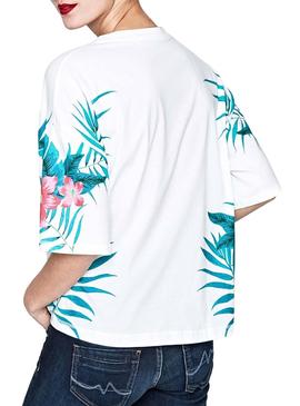 Camiseta Pepe Jeans Laurel Blanca Mujer