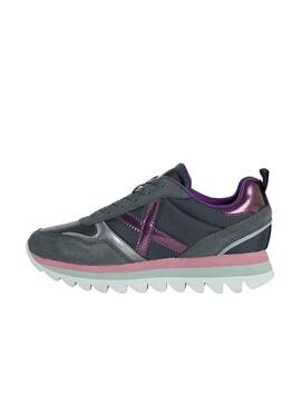 Zapatillas Munich Ripple Negro Para Mujer