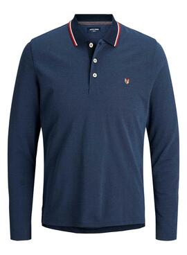 Polo Jack and Jones Bluwin M/L Marino para Hombre