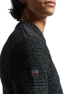 Jersey Superdry Jacob Cable Gris para Hombre