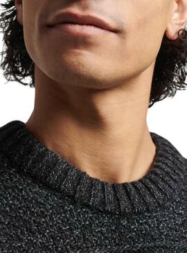 Jersey Superdry Jacob Cable Gris para Hombre