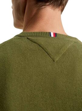 Jersey Tommy Hilfiger Pima Cashmere Verde Hombre