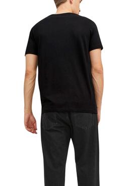 Camiseta Jack and Jones Oscar Negra para Hombre