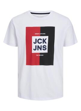 Camiseta Jack and Jones Oscar Blanca para Hombre