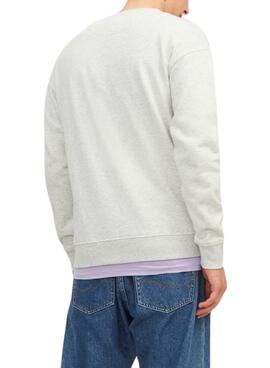 Sudadera Jack and Jones Silverlake Blanca Hombre