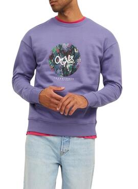 Sudadera Jack and Jones Silverlake Morada Hombre