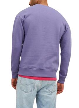 Sudadera Jack and Jones Silverlake Morada Hombre