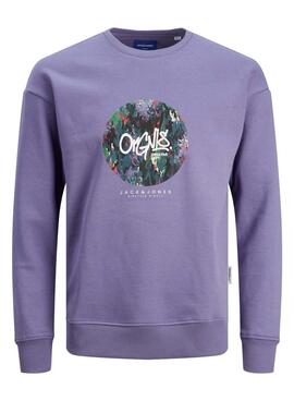 Sudadera Jack and Jones Silverlake Morada Hombre